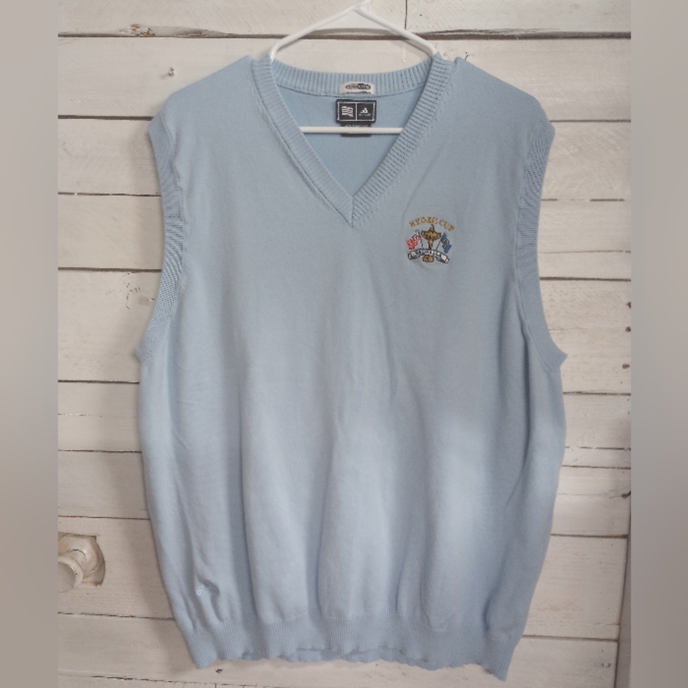 Vintage Adidas Ryder Cup Valhalla Pullover Sleeveless Sweater Vest Mens XL Golf